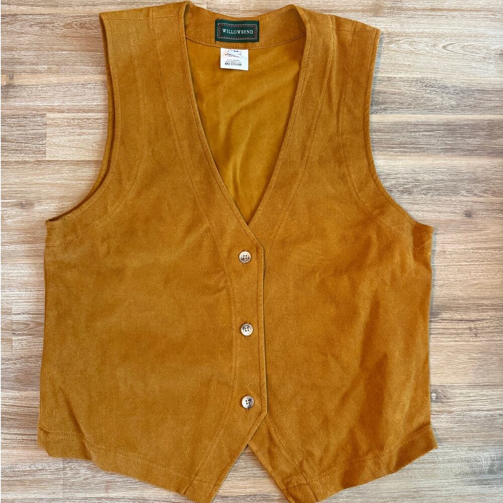 Willowbend Vintage Brown Vest Size Medium 90s Western Americana Unisex Halloween
